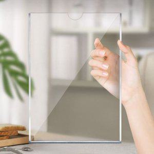 투명 아크릴 부착식안내판 사무실 식당 회사 게시판 3P 메모꽂이 명함홀더