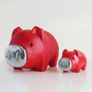 레드 돼지 캐릭터저금통 34cm 대형저금통 동전 개업선물 행운소품