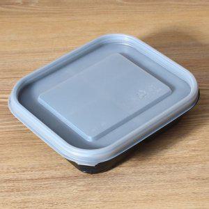 일회용반찬용기 JH 12144-4칸 블랙 600세트 일회용