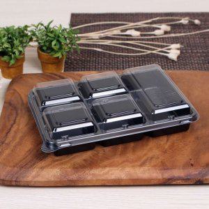 일회용반찬용기 AJ 직사각 5찬 600세트 일회용 포장