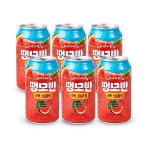 땡모반 수박 스파클링 탄산음료 수박과즙 여름음료 저칼로리 350ml 6개