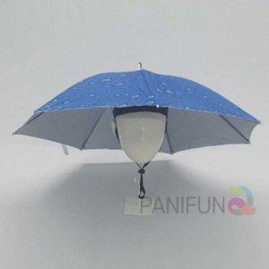 양산 양우산 양산모자 모자파라솔 머리에쓰는우산 블루 캡우산 우산모자 자외선차단모자 중