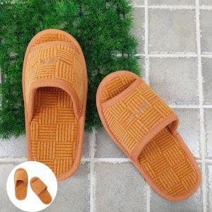 실내슬리퍼 거실화 층간소음슬리퍼 겨울실내 사무실 패딩 황토 실내화 디자인랜덤260mm