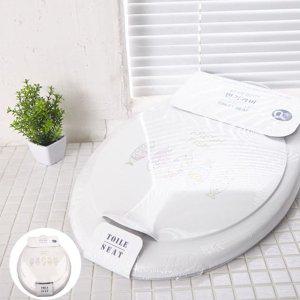변기시트커버 뚜껑 온열시트 교체 일회용 무소음 극세사 양변기 유러피안 변기커버 o형