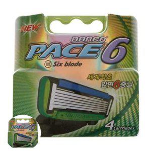 얼굴면도날 면도기소독 세척 교체 얼굴 살균기 일회용 남자 클리너 pace6 면도날 4입