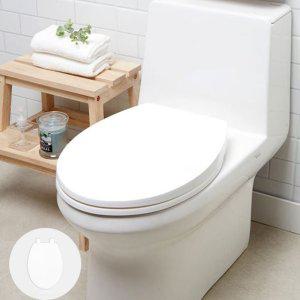 변기시트커버 뚜껑 온열 교체 일회용 무소음 극세사 양변기 무소음하드형변기커버O형화이트