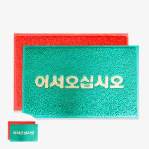 층간소음매트 헬스기구 거실 쿠션 반려동물 접이식 주방 코일 로고 현관매트 그린 60x90