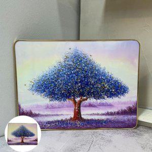 캔버스액자 거실 사진인화 포스터 팝아트 화분 아트 유화 그림 액자 30x40 블루 돈나무
