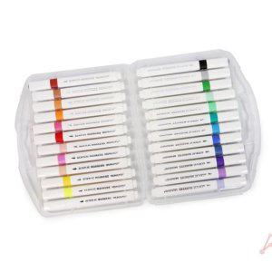 화이트보드펜 보드지우개 수성 페인트 패브릭 마커 유성 키친 아크릴 화이트보 불투명 아크릴 마카 24색