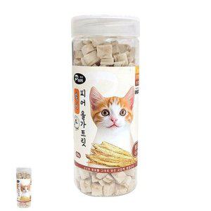 냥이간식 트릿 수수펫후드 건조 야채간식 펫츠홈 열빙어 고양이 동결건조 올가트릿 60g 북어