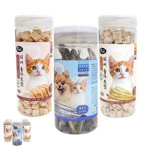 냥이간식 트릿 수수펫후드 건조 야채간식 펫츠홈 열빙어 고양이 동결건조 올가트릿 3종 콤보