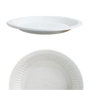 흰색 일회용 종이접시 230mm 50개 홈파티 집들이 간편식기