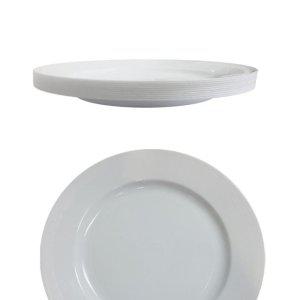 접시 원형 25cm 10개 식품용기 일회용기 일회용품 똑템 분식집 식기