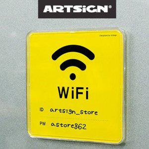 WiFi 안내판 부착형 비밀번호 아이디 팻말 똑템 실내간판 작은간판