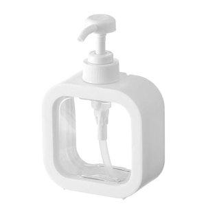 흰색 펌핑 용기 샴푸 리필 린스 세제 바디워시 핸드워시 500ml