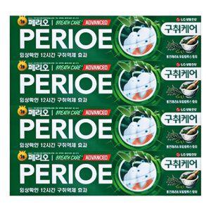 페리오 구취케어 브레스케어 알파 치약 150g 4개