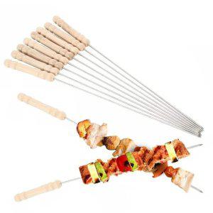 바베큐꼬치 스텐 바베큐꼬챙이 꼬치구이 10개 꼬챙이 그릴 캠핑조리도구