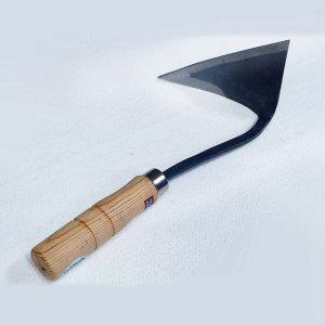 삼각호미 주물가공 절단호미 나무손잡이 낫 괭이 텃밭가꾸기 농기구 밭갈이