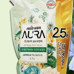 아우라 리필 스모키 머스크 대용량 섬유유연제 향기오래가는