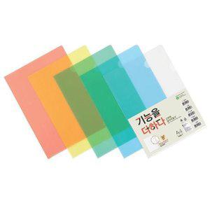 클리어 파일 투명 L자 10개입 3P A4 보관 엘자 홀더