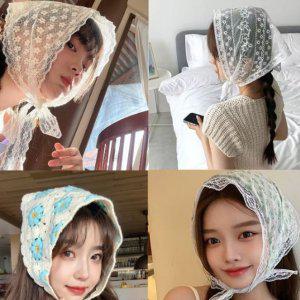 헤어스카프 스카프 삼각 머플러 커치프 헤어밴드 ST8379