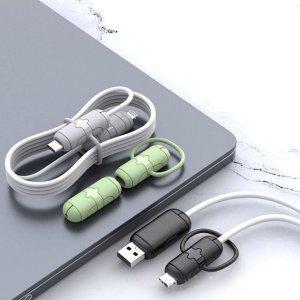 충전케이블 보호캡 2set 충전선 단선방지 정리 홀더 보관 덮개