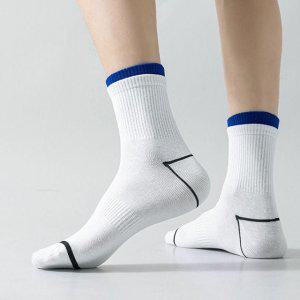 흰양말 중목 스포츠양말 남자 운동 양말 쿠셔닝 남녀공용