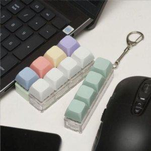 키링 딸깍이 키캡 딸깍이 가방고리 키홀더 키링 파스텔 키보드 키캡키링 클리커 열쇠고리 키캡