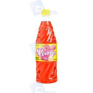 복숭아향시럽 슬러시원액 슬러시시럽 1kg 1병 스무디 에이드 과일음료 메뉴개발