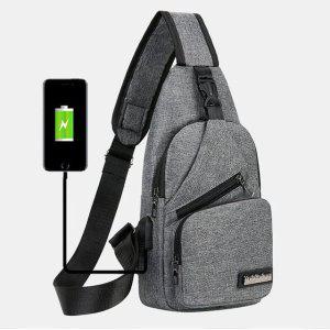 USB 충전 포트 힙색 메신저백 남자가방 슬링백 여행용크로스백 힙쌕 남성가방