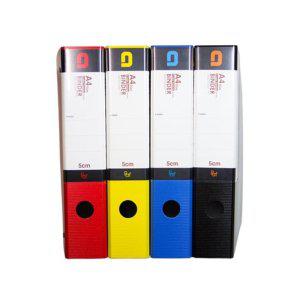 A4 바인더 5cm 파일 서류철 화일철 투명파일 바인더링 화일케이스 빨강