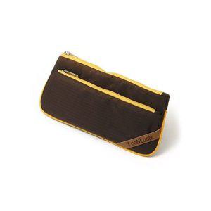 패브릭 파우치 룬룬 브라운 필통 펜파우치 학용품 천필통