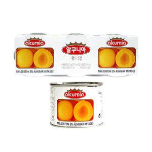 알쿠니아 황도통조림 복숭아통조림 200g 3캔 황도슬라이스 제수용과일 과일선물