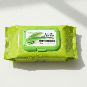메이크업을 부드럽게 제거 알로에 클렌징티슈 100매
