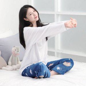 잠옷 공장 커플잠옷 따뜻 포근 수면잠옷 잠옷바지 우주곰 극세사 여성 프리사이즈 겨울