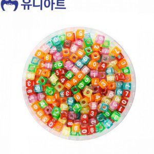 투명 구슬 만들기 숫자 플라스틱 비즈 공예용 재료