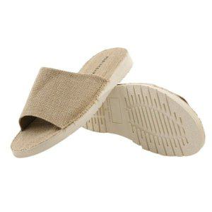시원한 짜임스트랩 남자슬리퍼 (베이지) 와이드한 직조패턴 바캉스룩