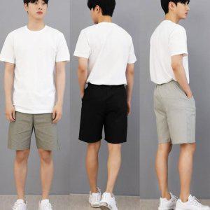 플렉스 반바지 남자바지 빅사이즈 여름 면 린넨 바지 팬츠
