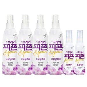 피죤 리치퍼퓸 섬유탈취제 80ml x 2 + 200ml x 4 - 미스틱레인