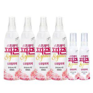피죤 리치퍼퓸 섬유탈취제 80ml x 2 + 200ml x 4 - 플라워페스티벌
