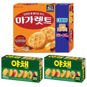 롯데 마가렛트 오리지널 대용량 660g 1개+야채크래커 249g2개
