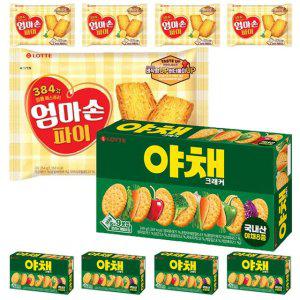 롯데 야채크래커 249g 5개+엄마손파이 254g5개
