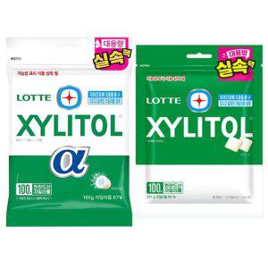 롯데 자일리톨 알파오리지날 195g 리필 1개+오리지날 231g 리필1개