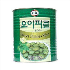 대용량 슬라이스 피클 식당용 진양 피클 3000g 오이 식품