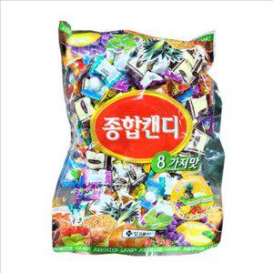 개별포장 종합 캔디 달콤한 과일 맛 캔디 주전부리 소포장 대용량