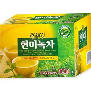곡물 다음 현미 녹차 티백 현미 녹차 100티백