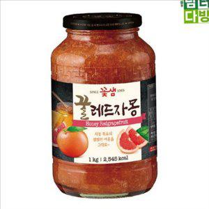 따뜻한 꿀 자몽 차 1kg 벌꿀 레드 자몽 차 과육