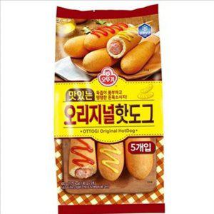 오뚜기 냉동 핫도그 에어프라이어 오리지널 핫도그 간편식 휴게소