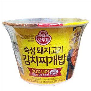 즉석 오뚜기 컵밥 숙성 김치 찌개 고기 세트 5개 한끼