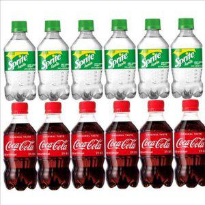 300ml 코카콜라 탄산 음료 12개 코카콜라 캔 음료 2종 세트